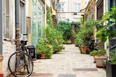 Cours intérieure d'un immeuble parisien