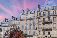 Immeubles haussmanniens à Paris