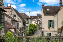 Vue sur des maisons à Senlis