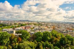 vue sur Paris depuis banlieue parisienne