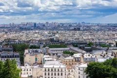 vue sur Paris depuis la banlieue