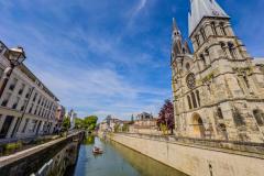 Ville de Châlons-en-Champagne et sa cathédrale.