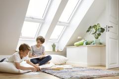 Chambre d'enfant lumineuse avec VELUX