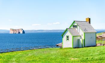 Maison avec vue sur l'océan sur de l’île Bonaventure 