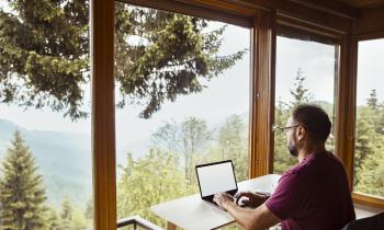 Man working from home