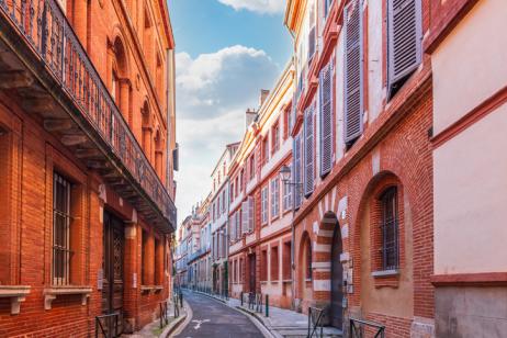 Rue centrale de la ville de Toulouse