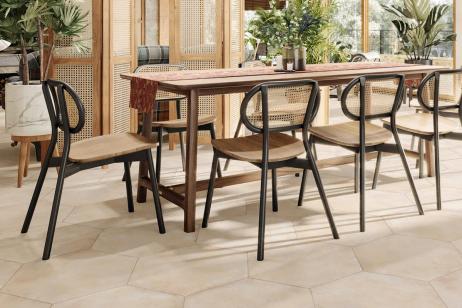 Carrelage Réflex boutique dans un salon 