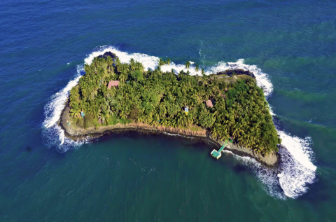 L'île Iguana au large du Panama