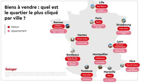 Les quartiers préférés des acheteurs dans les 11 plus grandes villes.