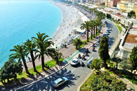 Vue aérienne de la ville de Nice