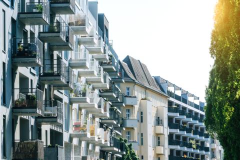 Immeubles dans une ville européenne.