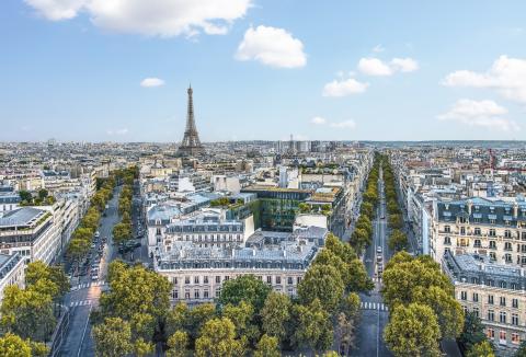 Paris city panorama
