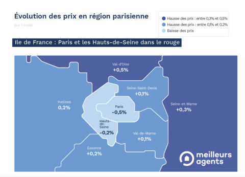 carte IDF meilleurs agents avril 2022