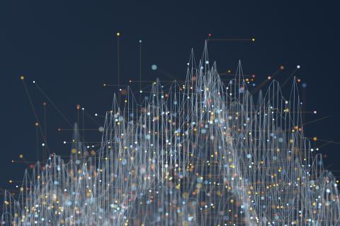 Abstract particle graph background