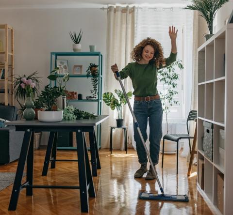 L'activité physique liée au ménage rendrait heureux...