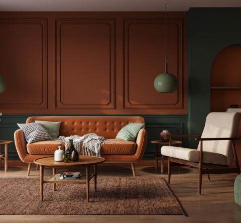 Un intérieur, regroupant quelques tendances déco de 2025